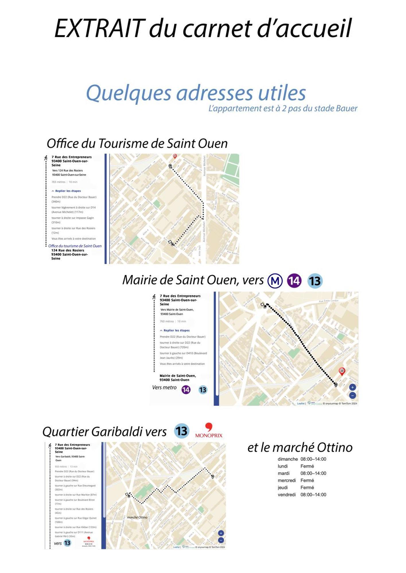 "Starry In So" 47M2, Lits Jumeaux, Parking Gratuit, Rue Calme Et Arboree, Metro 10 Min, Stade De France 24Min A Pied Saint-Ouen  ภายนอก รูปภาพ